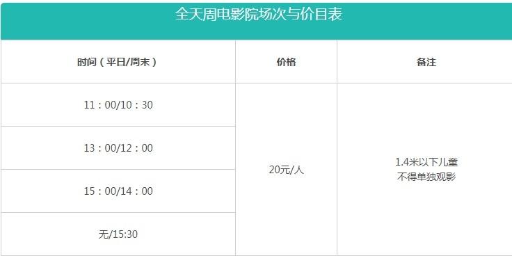 上海儿童博物馆科普主题活动场次与价目表