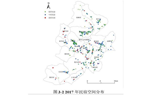 莫干山民宿分布地图 距离位置