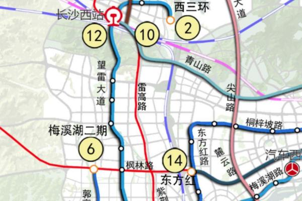 长沙地铁2号线西延线二期具体站点走向 长沙地铁2号线西延线二期最新进展