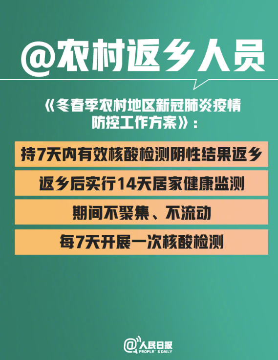 农村返乡者需14天居家监测 2021返乡核酸检测什么时候开始