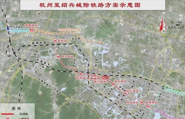 杭绍城际铁路通车时间 杭绍城际铁路线路图