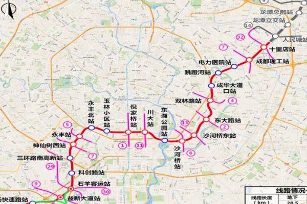 成都27号线地铁什么时候开通 成都27号线地铁线规划线路图