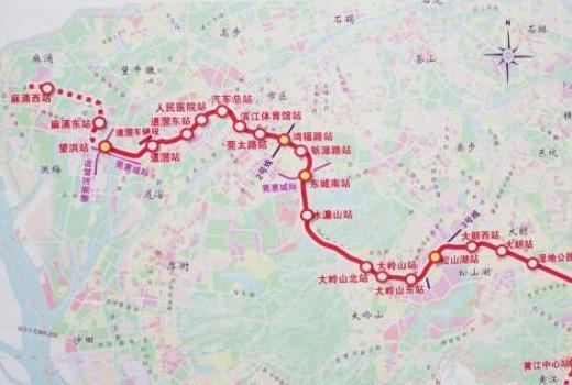 东莞地铁1号线最新消息 东莞地铁1号线线路图