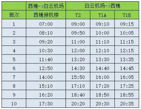 2020佛山机场大巴时刻表最新 桂城候机楼恢复营业