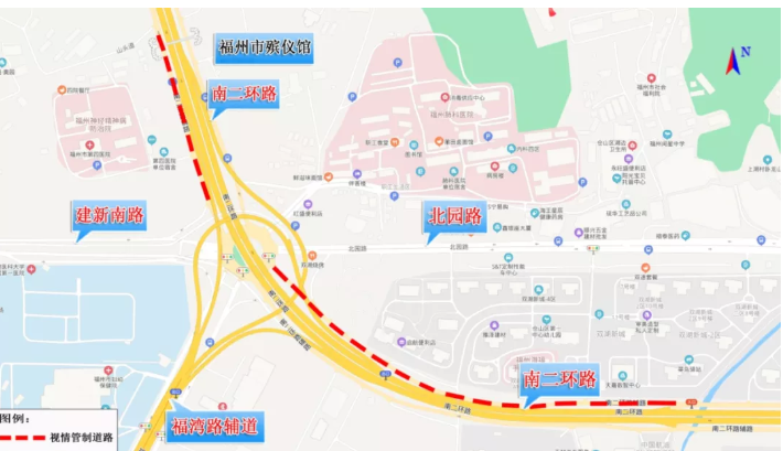 2021清明节福州墓园周边交通管制路段及时间