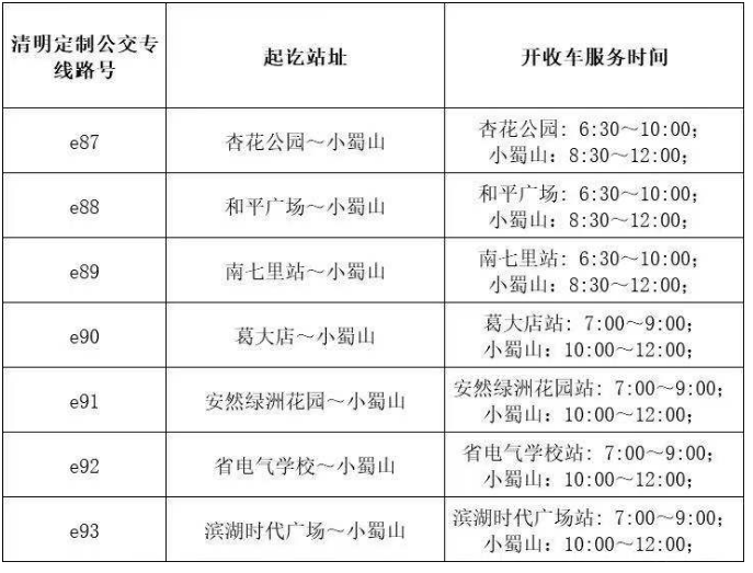 2021合肥清明节扫墓公交专线运行时间及站点信息