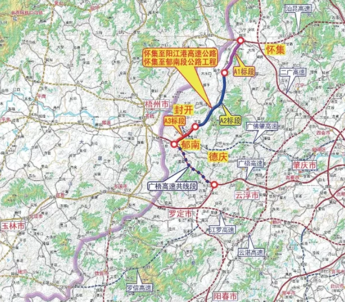 广东1月开通高速公路线路图