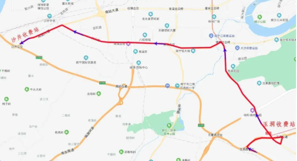 2021春节南宁高速拥堵路段及绕行指南-施工路段汇总