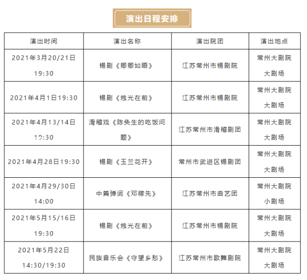 2021州文艺精品展演季锡剧《烛光在前》门票免费领取指南-演出时间表