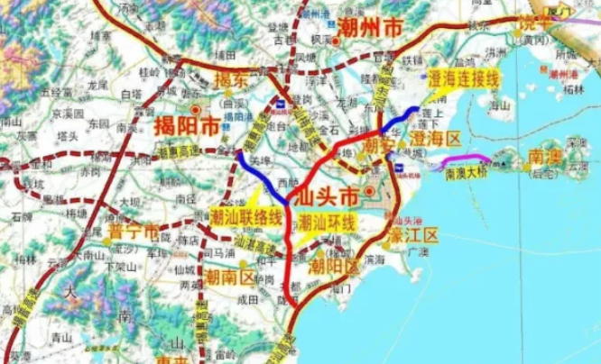 广东1月开通高速公路线路图