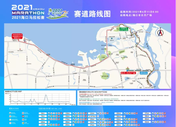 2021海口马拉松交通管制时间及路段