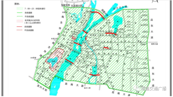 2021南昌货车限行区域图 2月19日起南昌货车禁行区域扩大