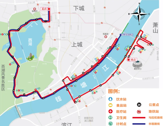 2020杭州马拉松交通管制时间及路线