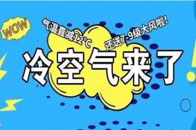 冷空气南下降温，各省市气候变化